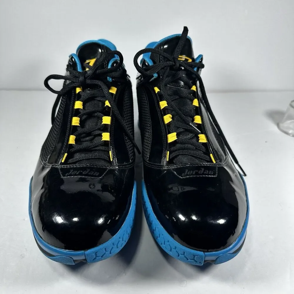 Jordan CP3.V 5 Chris Paul Black Orion Blue Yellow 467821-015 Men's Size 13